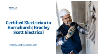 Why Choose Bradley Scott Electrical for an Electrician in Hornchurch