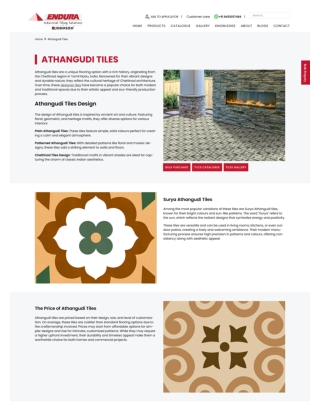Authentic Athangudi Tiles