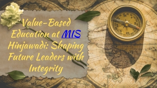 value based education at mis hinjawadi shaping
