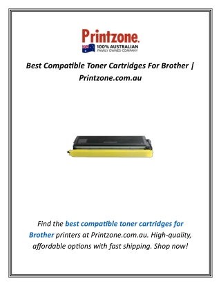 Best Compatible Toner Cartridges For Brother | Printzone.com.au