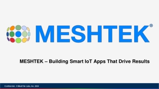 MESHTEK – Building Smart IoT Apps That Drive Results