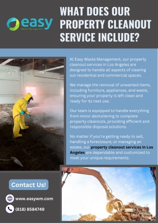 what does our property cleanout service include