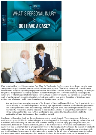What Is Personal Injury Legislation? Lawful Explainer In Your Corner