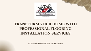 Expert Flooring Installation for a Beautiful Home