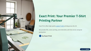 Exact Print’s T Shirt Printing London UK Rocks Bold Glory