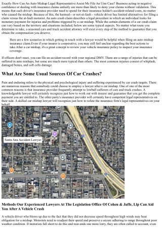 exactly how can an auto mishap legal