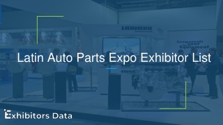 latin auto parts expo exhibitor list