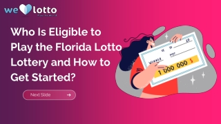 who is eligible to play the florida lotto lottery