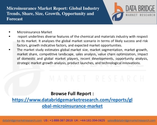 microinsurance market report global industry