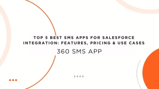 TOP 5 BEST SMS APPS FOR SALESFORCE INTEGRATION FEATURES, PRICING & USE CASES