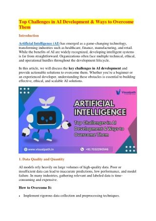 Top AI Training Institute | AI ML Course in Hyderabad