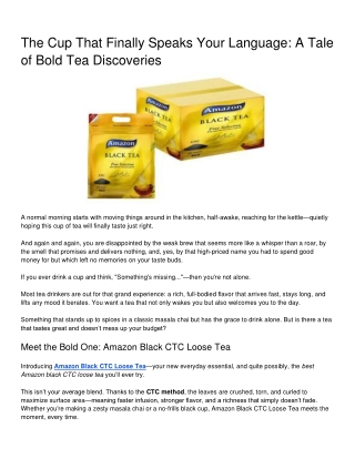 The Cup That Finally Speaks Your Language_ A Tale of Bold Tea Discoveries