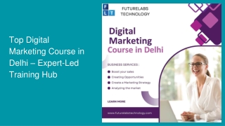 Top Digital Marketing Course in Delhi – Expert-Led Training Hub