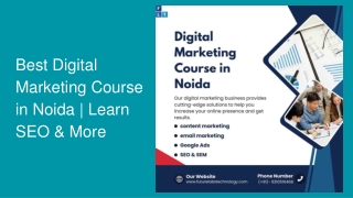 Best Digital Marketing Course in Noida | Learn SEO & More