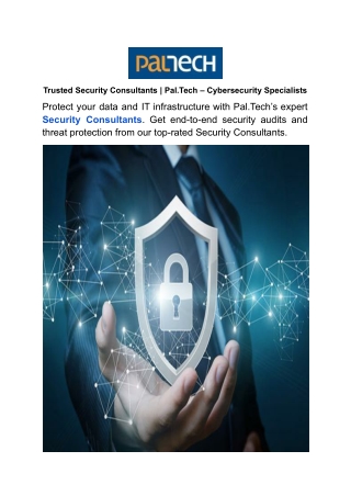 Trusted Security Consultants _ Pal.Tech – Cybersecurity Specialists