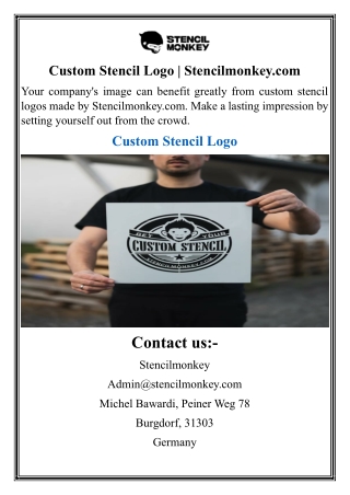 custom stencil logo stencilmonkey com