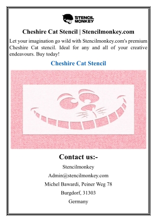 cheshire cat stencil stencilmonkey com