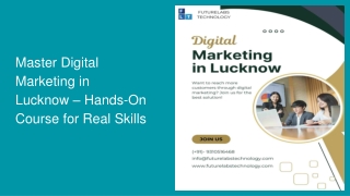 Master Digital Marketing in Lucknow – Hands-On Course for Real Skills