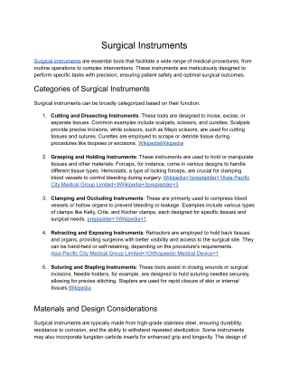 surgical instruments