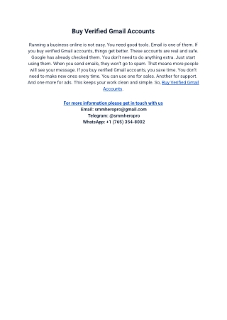 World Wide Best 17 Sites Buy Verified Gmail Accounts