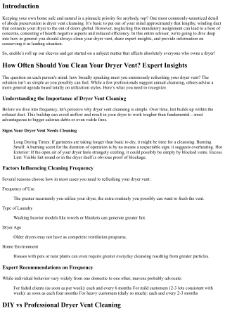 How Often Should You Clean Your Dryer Vent? Expert Insights