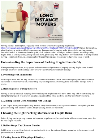 moving can be a daunting task especially when
