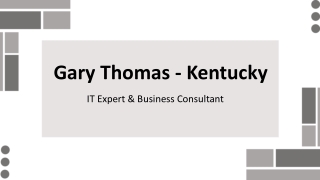 Gary Thomas (Kentucky) - A Limitless Growth Explorer