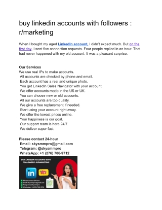 What's the best place to buy aged linkedin accounts? - X