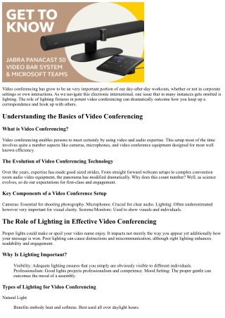 video conferencing has grow to be an very