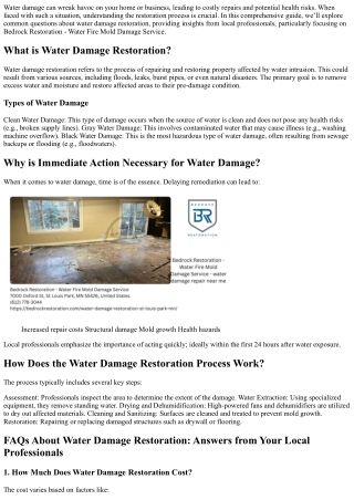 water damage can wreak havoc on your home