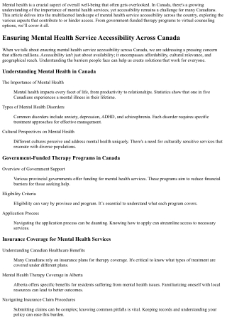 mental health is a crucial aspect of overall well