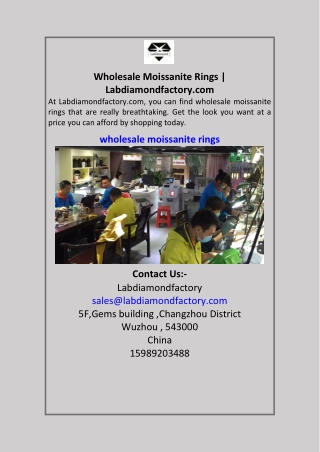 Wholesale Moissanite Rings | Labdiamondfactory.com
