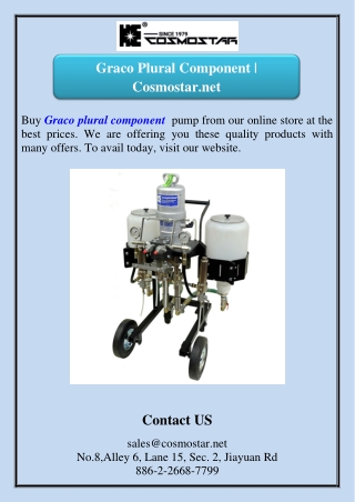 graco plural component cosmostar net