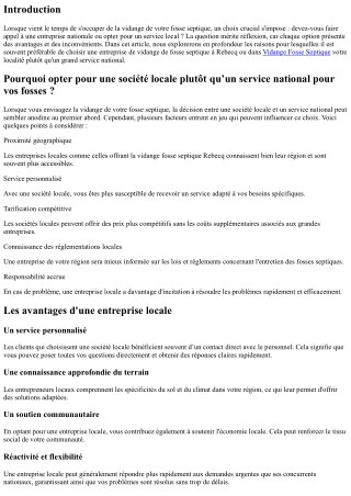 Pourquoi opter pour une société locale plutôt qu’un service national pour vos fo