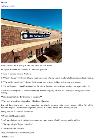 daycare