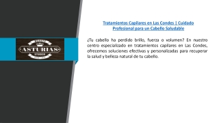Tratamientos Capilares en Las Condes | Cuidado Profesional para un Cabello Salud