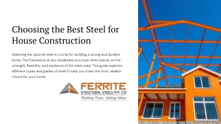 Best Steel for House Construction: Expert Tips for Homeowners & Builders
