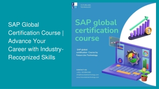 SAP Global Certification Course | Advance Your Career with Industry-Recognized S