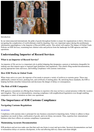 Investigating the Influence of International Trade Rules on Import Services: A T