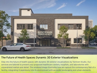 the future of health spaces dynamic 3d exterior