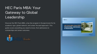 HEC Paris MBA Scholarships: Funding Opportunities for Global Leader