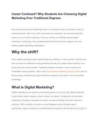 Career Confused_ Why Students Are Choosing Digital Marketing Over Traditional Degrees