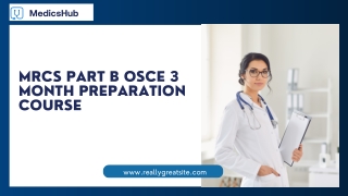 mrcs part b osce 3 month preparation course