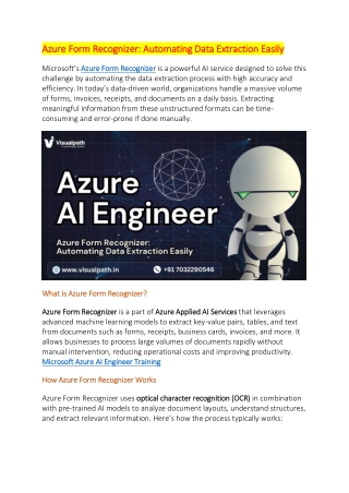 Azure AI Engineer Training in Ameerpet | Microsoft Azure AI