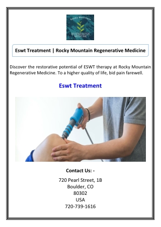 Stem Cell Iv Infusion  Rocky Mountain Regenerative Medicine