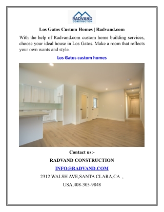 los gatos custom homes radvand com