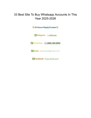 333 Best Site To Buy Whatsapp Accounts In This Year 2025-2026