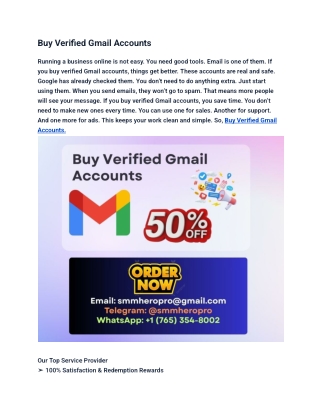 How to quickly buy old Gmail accounts in 2025