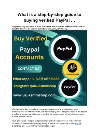 what is a step by step guide to buying verified