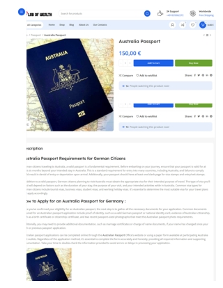 Australia Passport in Germany - labofwealth.com